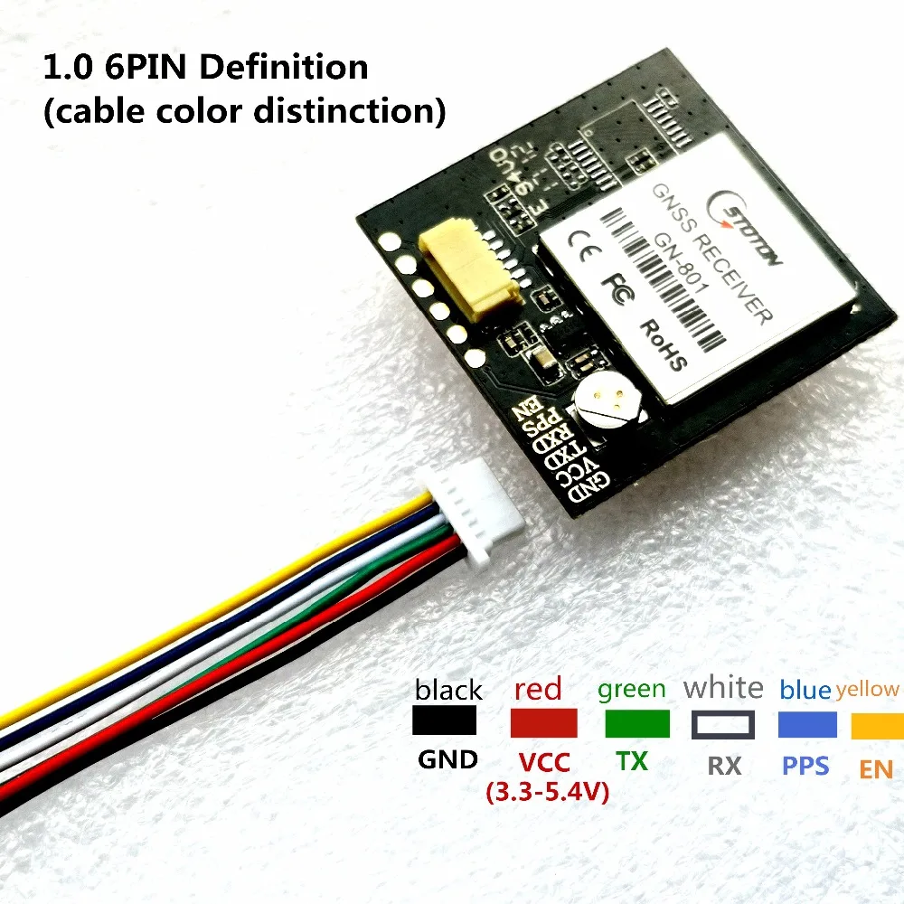 3,3-5 V TTL UAR GPS Modue GN-801 GPS ГЛОНАСС двойной режим M8n GNSS модуль антенный приемник, встроенная вспышка, NMEA0183 FW3.01 TOPGNSS