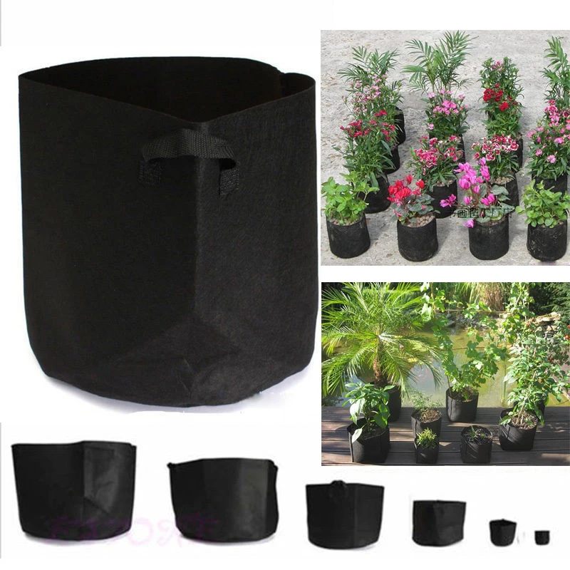 

15/20/25 Gallon Black Plants Growing Bag Vegetable Flower Aeration Planting Pot Container