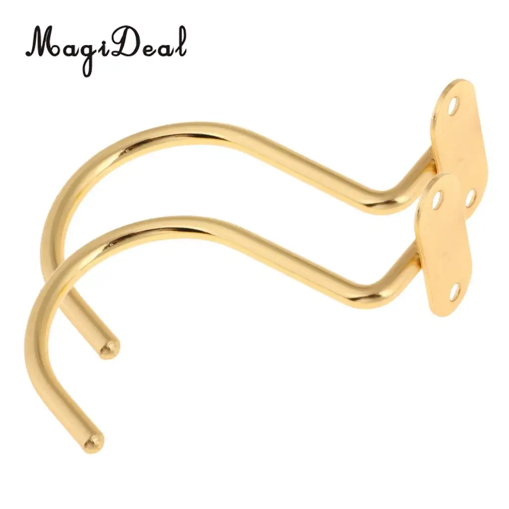 2.8 inch Small Brass Hook for Pool Table Rack Hanging Rest Stick Holders 2pcs/Pack