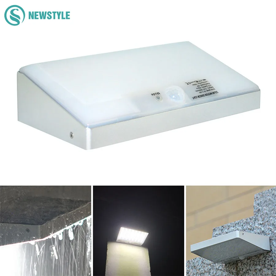 

New Arrival 48LEDs LED Solar garden light Outdoor Waterproof wall Lamp 3.2V 4W sensor solar Light for Decoration And Security