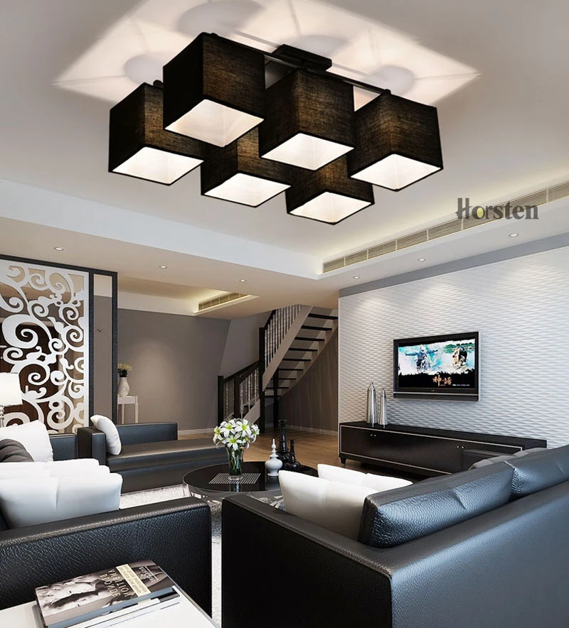 Fabric Art Cloth LED Ceiling Light 469 Heads Nordic Simple Ceiling Lamps Modern Living Room Lamp Bedroom Lighting 110-240V (23)