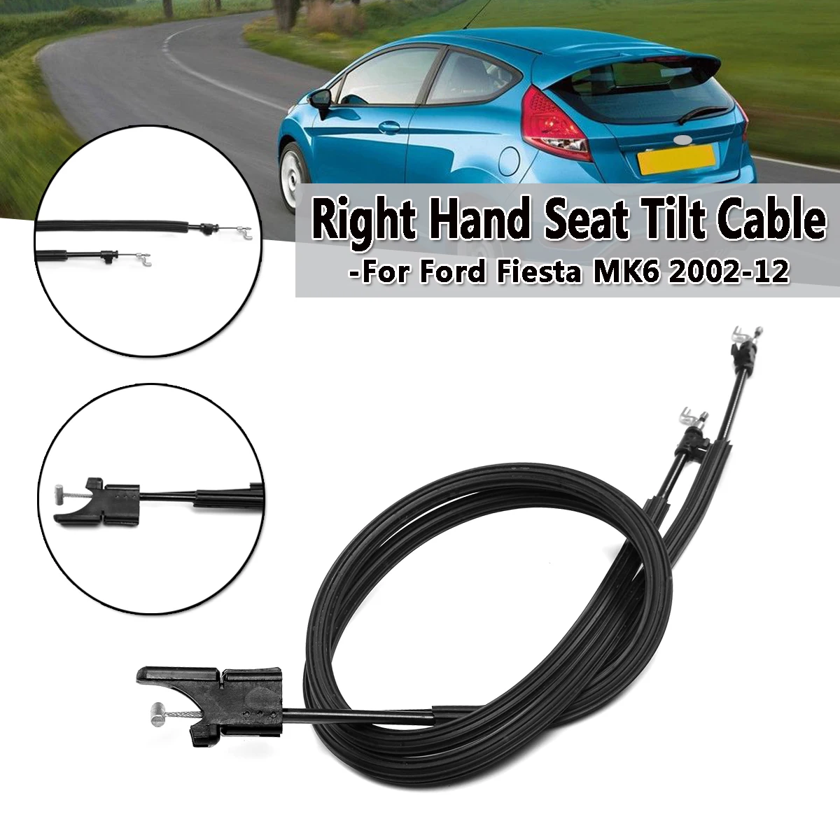 Genuine FORD Fiesta MK6 2001-2008 RH Right Hand Front Seat Tilt Cables 