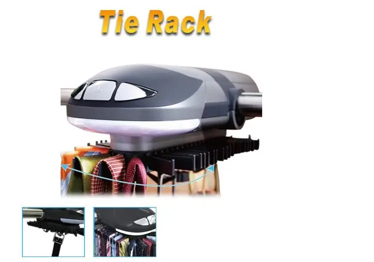 Tie Rack Mini Revolving Motorized Lighted Tie Belt Rack Hooks Organizer