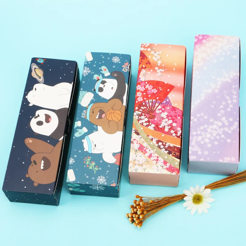 

10pcs/lot 4 styles Cute animals and Stars Biscuit Packaging Box Gift Packing Box,Cookies,Candy Snack, Food Packaging Boxes