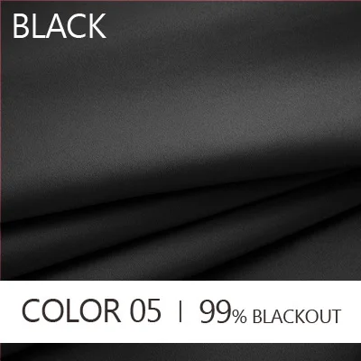 Современные однотонные занавески затемненные занавески s для гостиной оконные занавески s портьеры индивидуальные оконные жалюзи 88%-99% затенение - Цвет: Black
