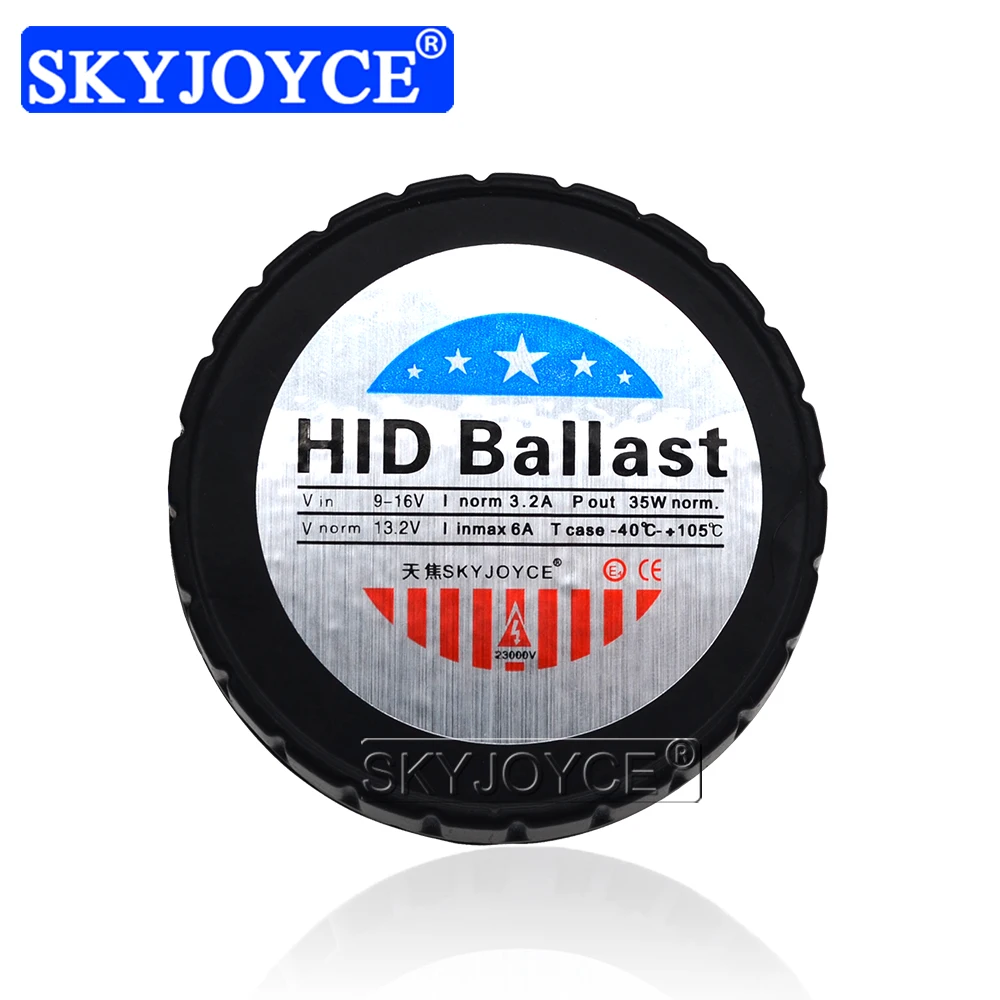 SKYJOYCE 2018 New AC 12V 35W HID Xenon Ballast Mini All In One Car Headlight Round HID Ballast For H1 H7 H11 35W Xenon HID Kit (2)