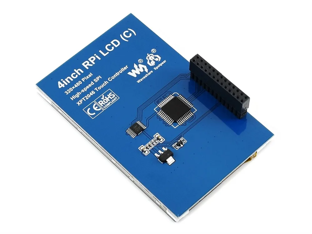 4 дюймовый сенсорный экран TFT LCD для Raspberry Pi RPi (C) 125 МГц высокоскоростной SPI