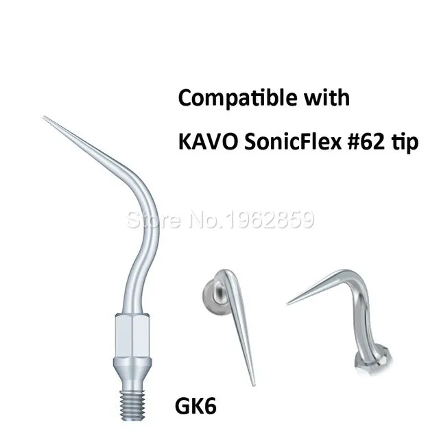 5 Pz/Lotto Gk6 Scaler Consigli Tools Per Kavo Strumento Dentista Dentale Attrezzature Ad Ultrasuoni Punta Scala Kavo Compatibile Gk6