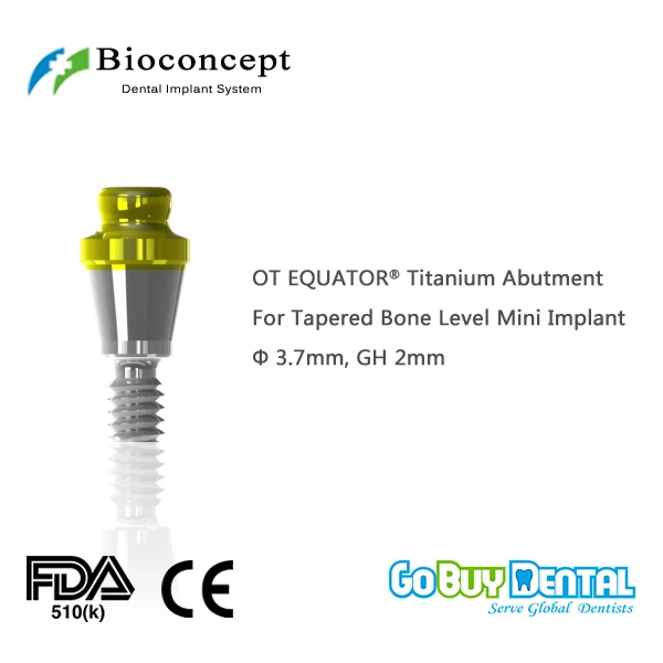 Абатмент титана OT EQUATOR для Osstem TSIII и Hiossen ETIII мини-имплантат D3.7mm GH 2mm 338020 | Красота
