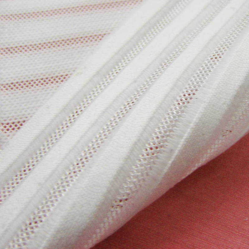 

1 piece Black 3D mesh fabric new airmesh Striped sandwich fabric for lady dress skirt sports shoes White air layer cloth tissu