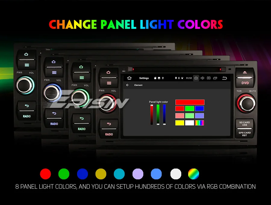 Discount 7" Android 9.0 OS Car DVD Multimedia GPS Radio for Ford C-Max 2005-2007 & Transit 2005-2011 & Mondeo 2003-2007 Fusion 2006-2011 8