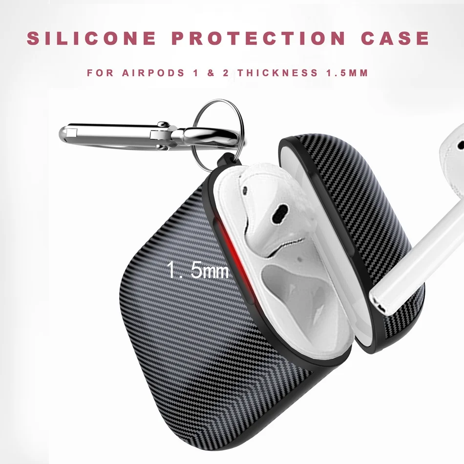 Wireless Bluetooth Earphone Case For Apple AirPods Case Charging Headphones Cover For Airpods Silicone Case Protective Coque 1