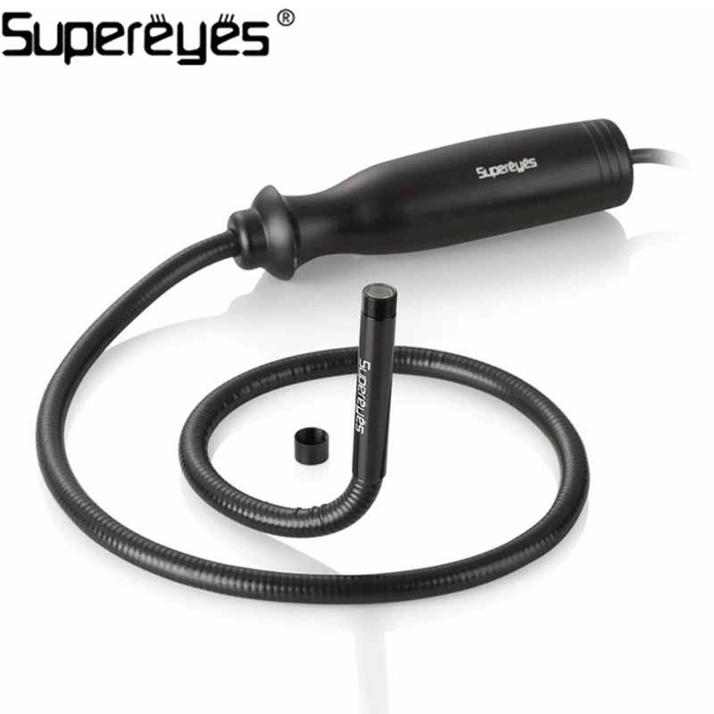 Supereyes Professional Borescope Endoscope USB 7MM Diameter with 500MM Tube LED Waterproof
