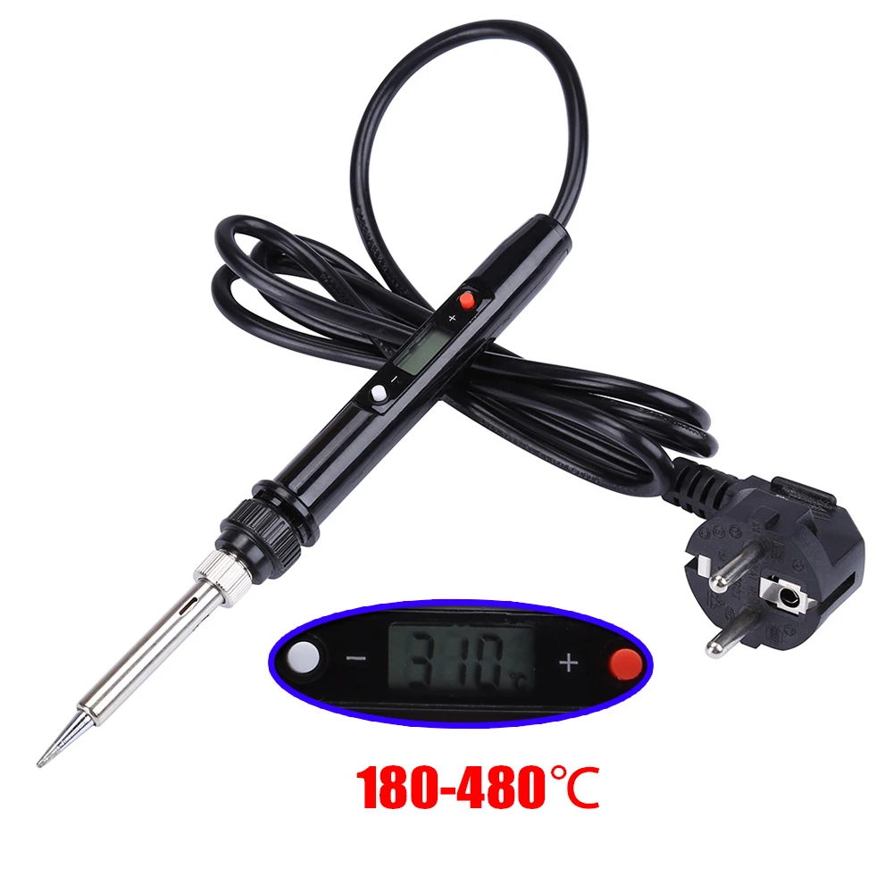 Fer à Souder électrique numérique LCD 220V 80W, avec régulateur, Fer à Souder a, outils de soudage BGA