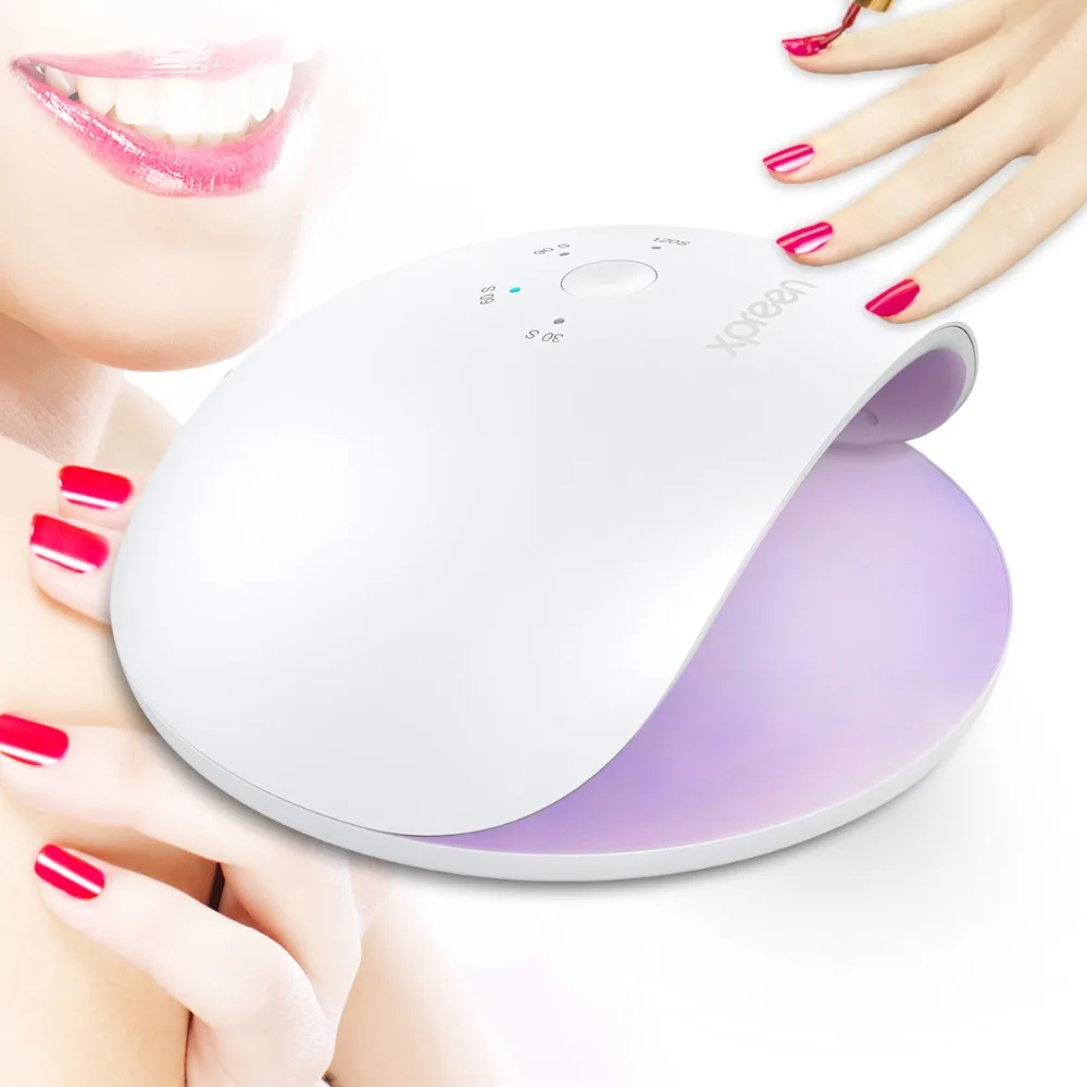 

XPREEN 48W Nail Dryer 26 LED UV Lamp Beads Micro USB Gel Varnish Curing Machine For Home Use Nail Art Tools Nail With 30s/60s