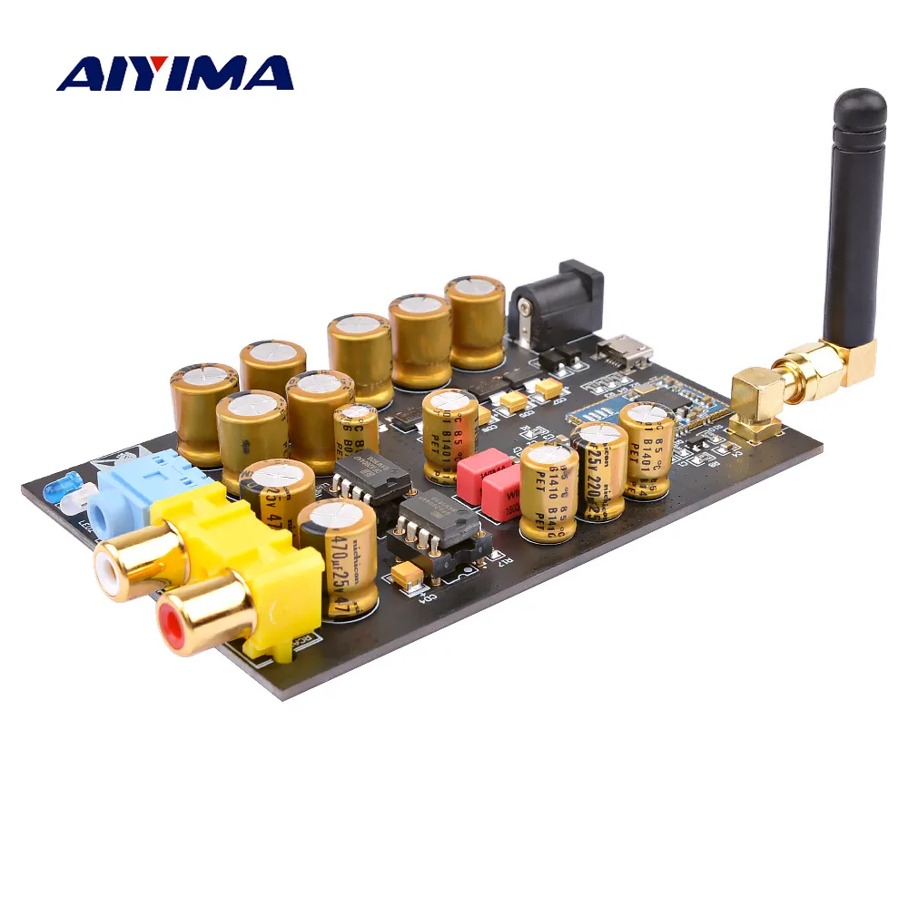 

AIYIMA Bluetooth 5.0 CSR8675 Receiver Decoder Board APTX HD PCM5102 DAC 24BIT Audio Decoding DIY Mini Headphone Amplifier Amp