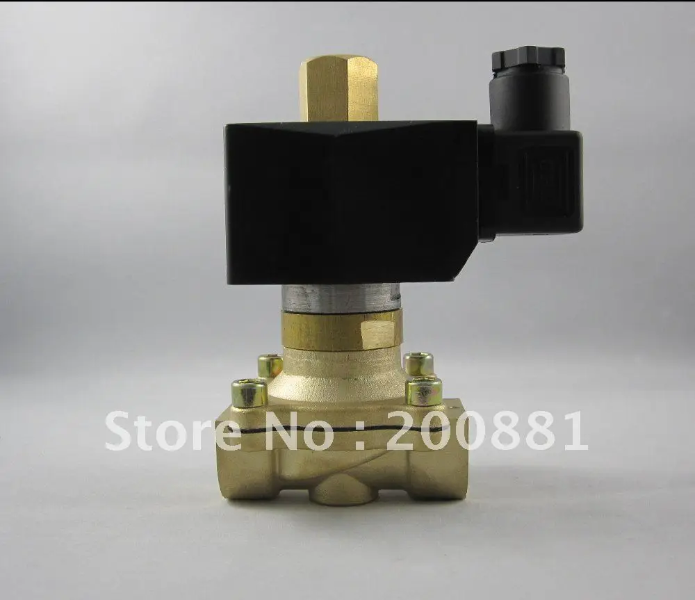 

3/4" 2w series 2/2 way normally open 150 centigrade AC220V DC24V DC12V brass Solenoid Valve