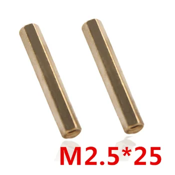 

Hex nut / screw M2.5x25 Hex Head Brass Threaded Pillar Female PCB Stand Off Spacer