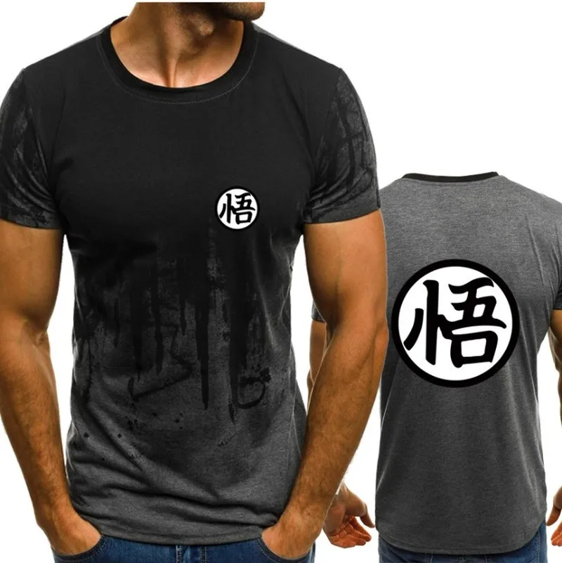 

Unisex Dragon Ball Cosplay Costume Cotton GOKU Printed Shirt Summer Men Short Sleeve T Shirt Clothes O-neck Tees Shirt