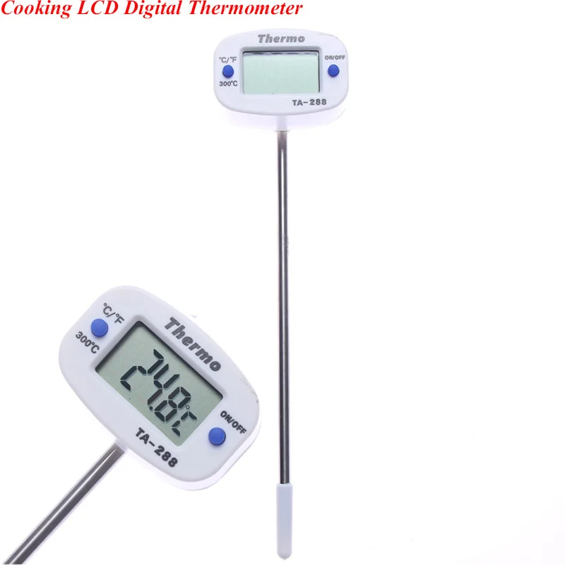 1Pcs Kitchen Digital Thermometer Meat Cake Candy Food Probe LCD Digital