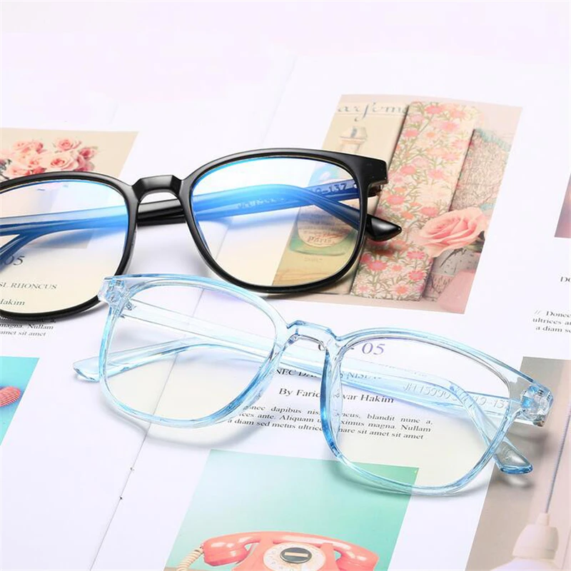 Square Eye Glasses Frames Men Women Transparent Gray Clear Mirror Prescription Eyeglasses Retro Plastic Fake Eyewear eyewear frames eyeglasses frames