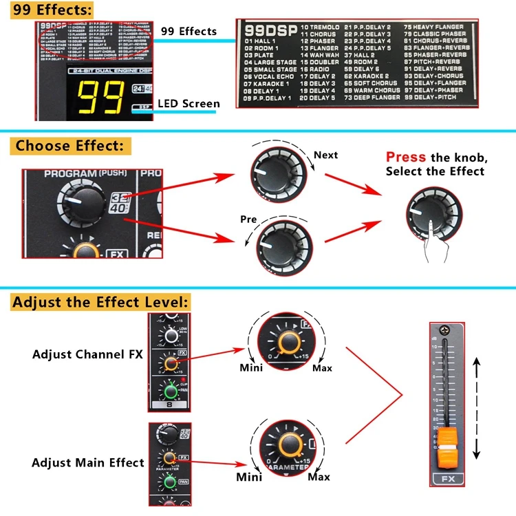 MINI8-P  13  Audio Mixer