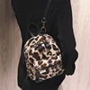 Autumn And Winter Cute Mini Leopard Backpack Velour Double Shoulder Bag Chain School Bags For Girls Children Backpacks 107 4