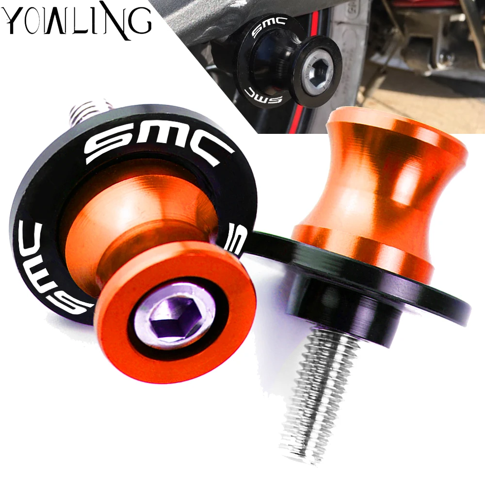 

For KTM 690 SMC 690SMC SMC-R 690SMC-R 2009 2010 2011 2012 2013 2014 2015 2016 Motorcycle Swingarm Spools slider M10 stand screws
