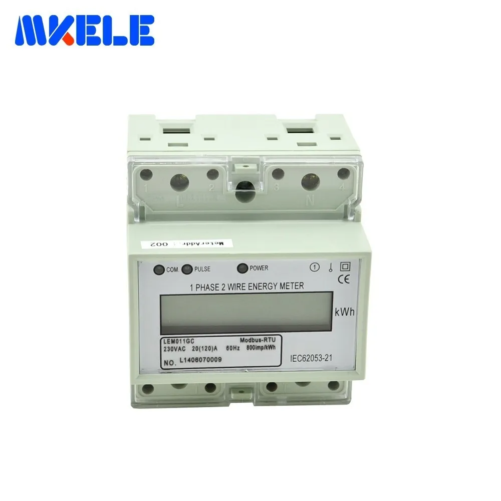 

Newest Product Din Rail Electricity Meters MK-LEM011GC Afforable 2 Wire Energy Meter LCD Single Phase Smart Meter