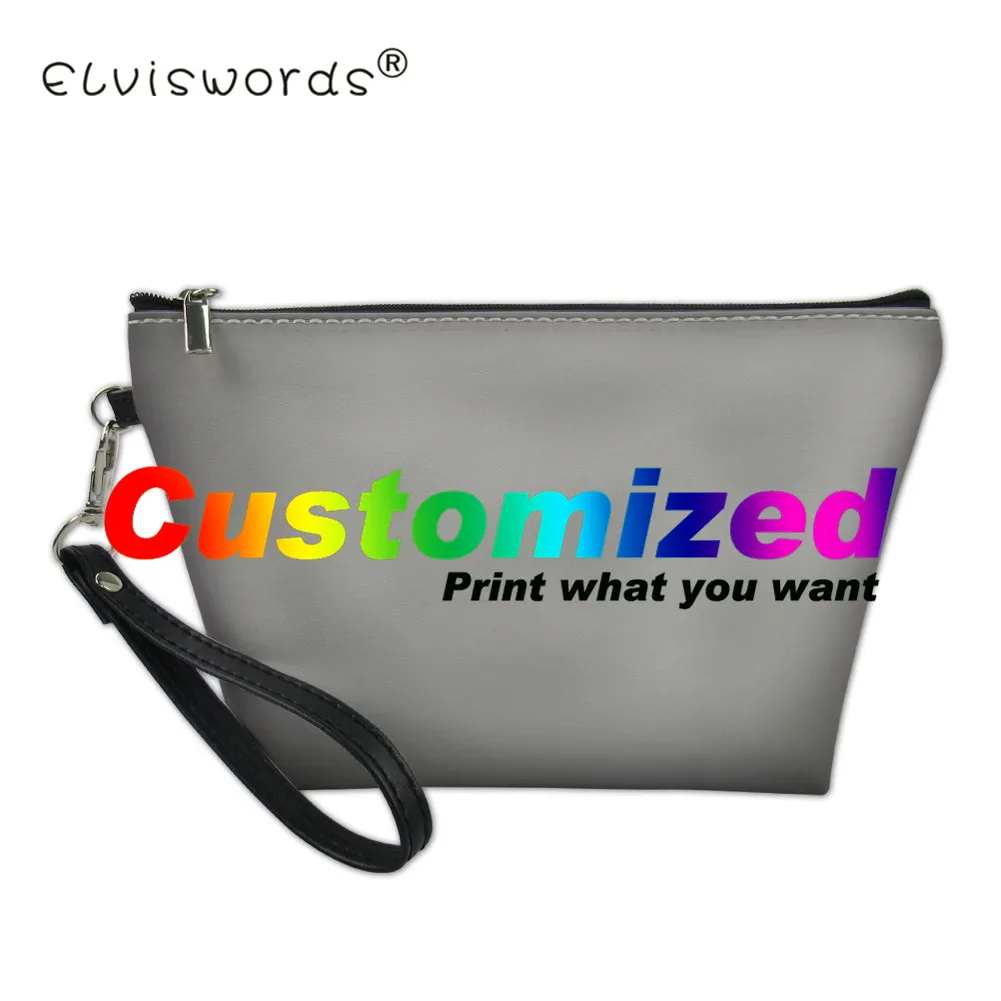 2018 Cosmetic Bags Customized Image Logos Printed Make Up Bag New
