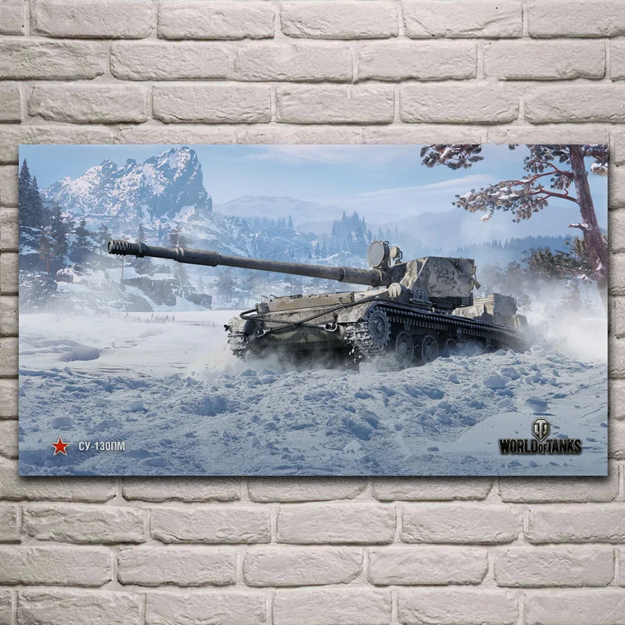 World of tanks wot wargaming игра Фан арт украшение для гостиной домашний Настенный декор деревянная рамка тканевые плакаты