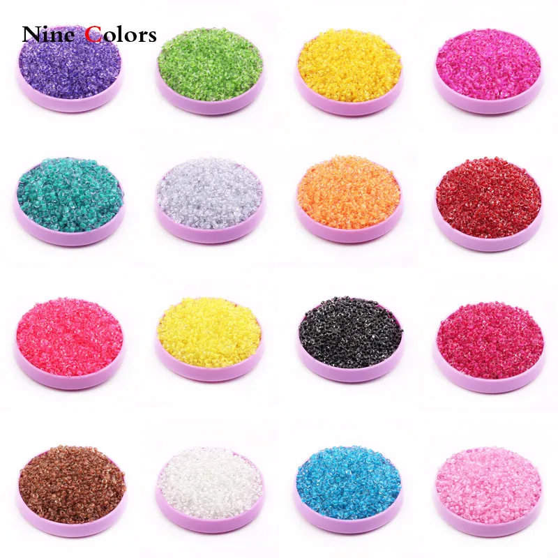 

2MM 1000 Pcs DIY/Handmade Round Czech Crystal Glass Spacer Loose Seed Beads Jewelry Findings Jewelry making SJ018