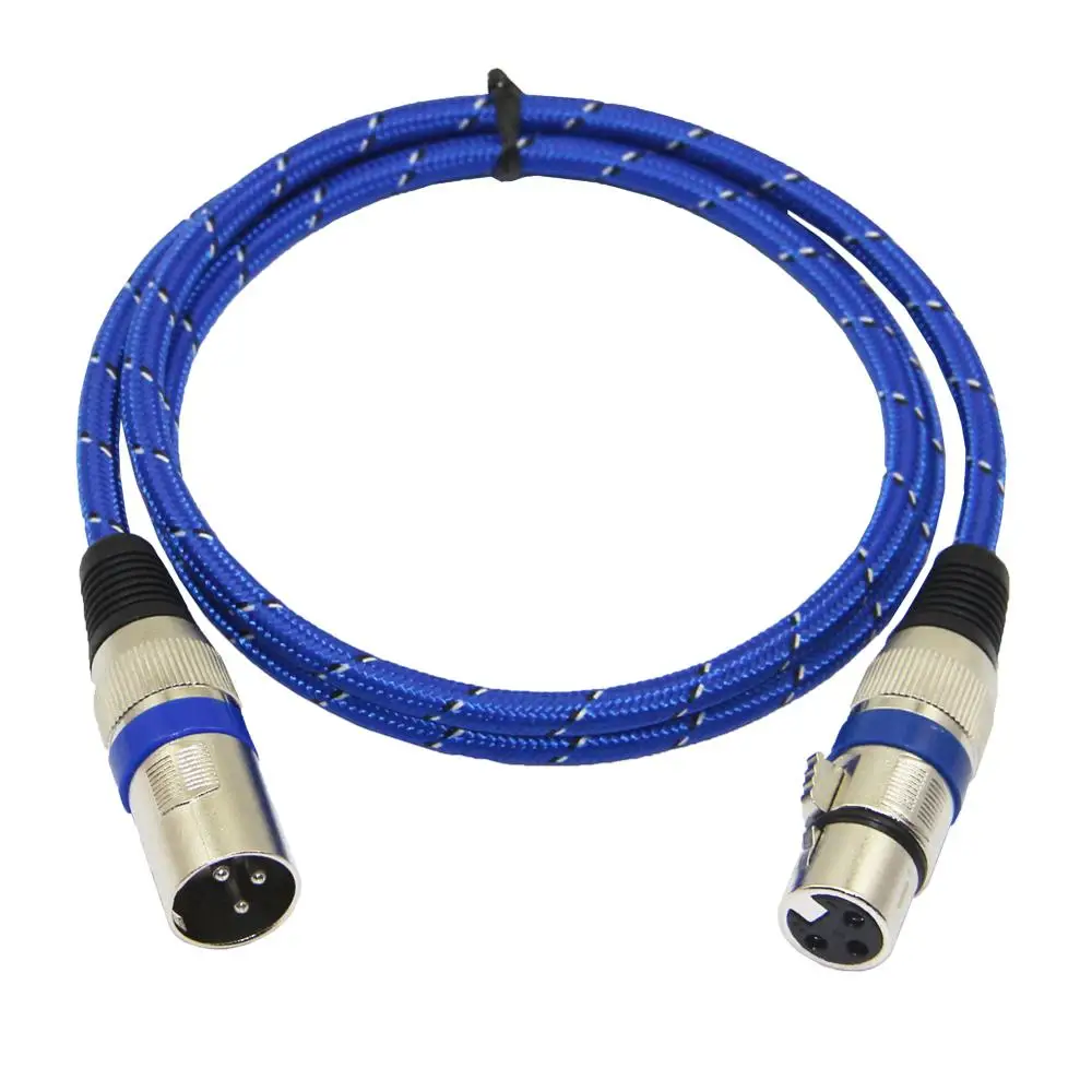 Lballist 3Pin jack нейлоновый плетеный кабель XLR удлинитель для микрофона 1 м 8 3 5 10 15 20