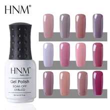 HNM, 12 цветов, Полупостоянный Гибридный лак, УФ-гель для ногтей, отмачивается, 8 мл, штамповка, эмаль, живопись, геллак, светодиодный, лампа