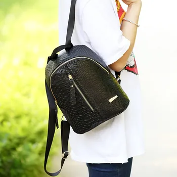 

Teenage Soft Solid Fashion Backpack WomenSchoolbag Back Pack Leisure Bags School Travel Zipper Bag B#dropship