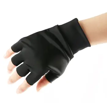 

1 Pair Magnetic Therapy Fingerless Gloves Arthritis Pain Relief Heal Joints Braces Supports Health Care Tool Black