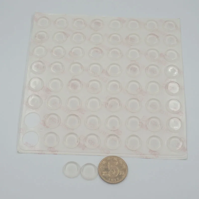 12MM Dia 2.5MM Thickness Cabinet Door Bumper of silicone material for kitchen cabinet self-adhesive damper pad for door stopper 8