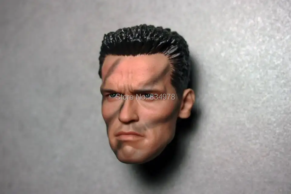 Custom 1//6 Scale Arnold Schwarzenegger Commando Head Sculpt For Hot Toys Body
