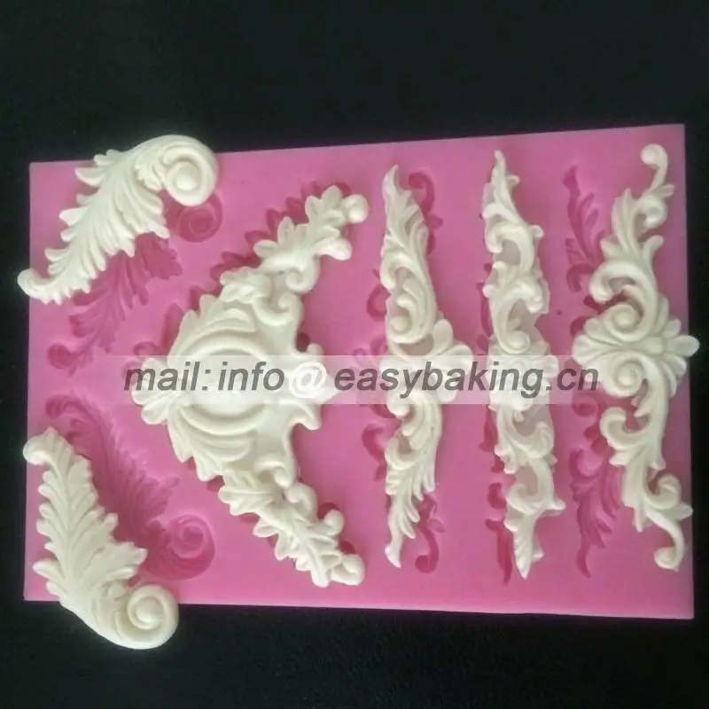 Silicone Cake Border Mold European Lace Silicone Mold For Cupcake Decorating Chocolate Arts & Crafts Kitchen Baking