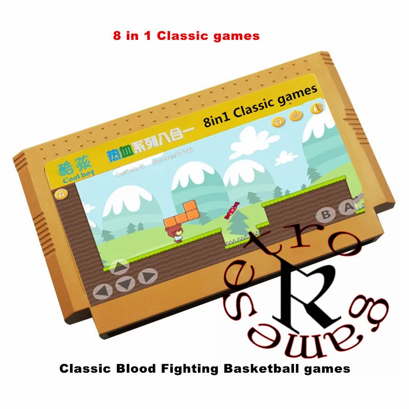 

Coolbaby 7-500in1 Games Card for fc Compact for Family Video Game Console for nes Classic Games Collection 8 Bit 60 Pins card