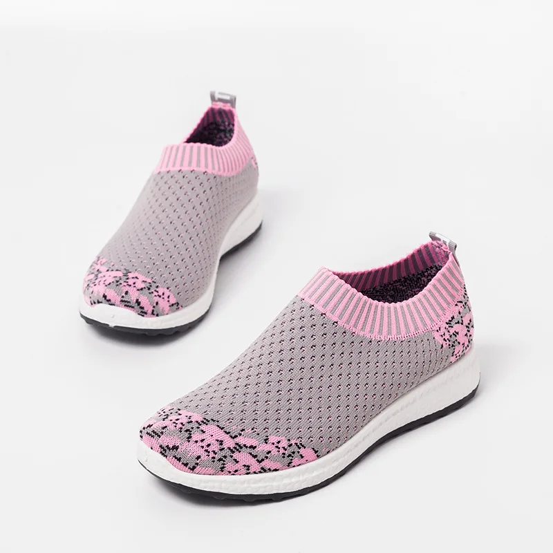 

Women's shoes fashion non-slip mesh shoes lazy lightweight stretch breathable casual socks ladies sports shoes running shoes