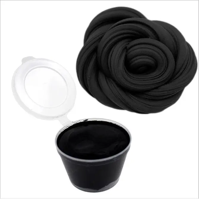 30 г воздушный сухой Пластилин пушистый слизь Полимерная глина Поставки супер легкие мягкие хлопковые подвески для слизи антистрессовые игрушки - Цвет: Black