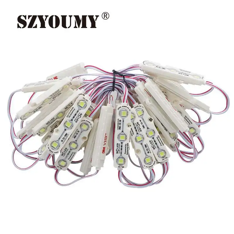 

SZYOUMY DC12V 5 Colors 3 LEDs SMD 5054 LED Module Waterproof IP68 Hard Strip Bar Light Warm / Cold white LED Letters 2000pcs