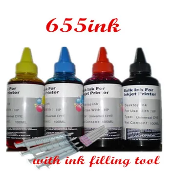 

Hisaint 4x 100ml Ink Jet Cartridge Refill Kit For hp 655 Deskjet Ink Advantage 3525 4615 4625 5525 6520 6525 Hot Sale