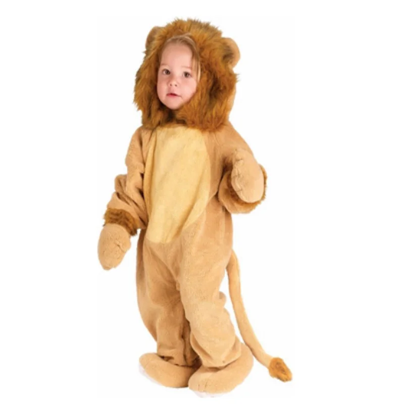 Милый детский костюм льва для малышей веселый Хэллоуина с животными|lion costume|children