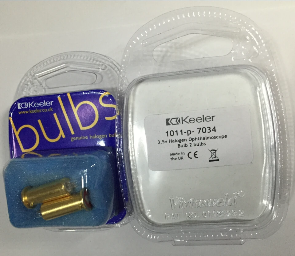 

Keeler 1011-p-7034 3.5v halogen ophthalmoscope bulb 2bulbs DHL FREE SHIPPING This price contains 2bulbs only !