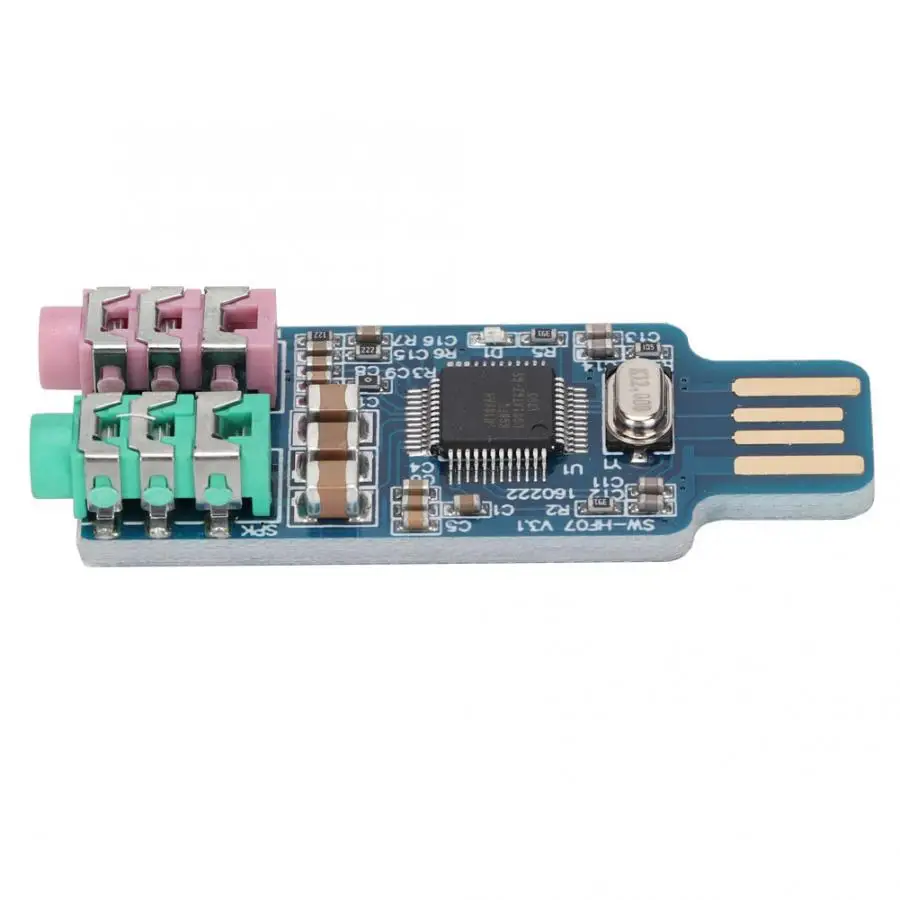 

conectores Driver Free USB Sound Card CM108 External Audio Adapter for Computer Laptop led strip connector.