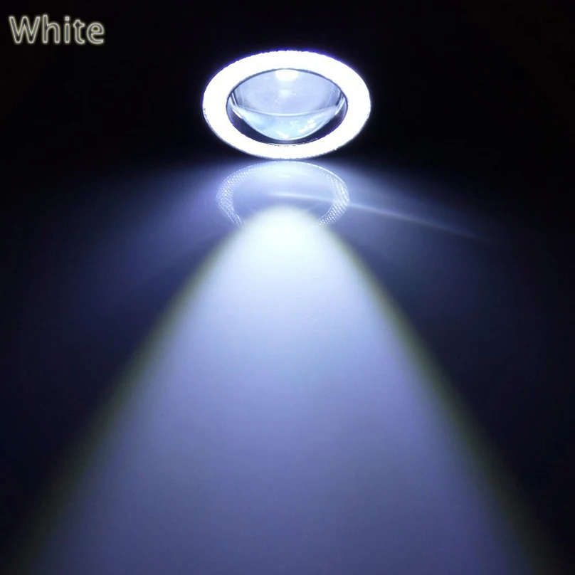 Автомобильный мигающий 3,0 дюймов R500 противотуманный светильник с ангельскими глазами DRL Дневной ходовой светильник для автомобиля-Стайлинг COB Светодиодная лампа белая универсальная для авто