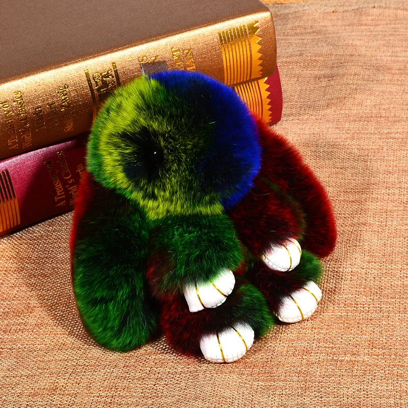 Play Dead Rabbit Fur кролик брелок Модный меховой помпон брелок кролик игрушка кукла подвесные украшения аксессуары - Цвет: colour 18cm