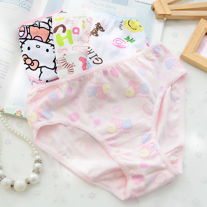 6Pcs/lot Children Panties Girls' Briefs boys Underwear Lovely Cartoon